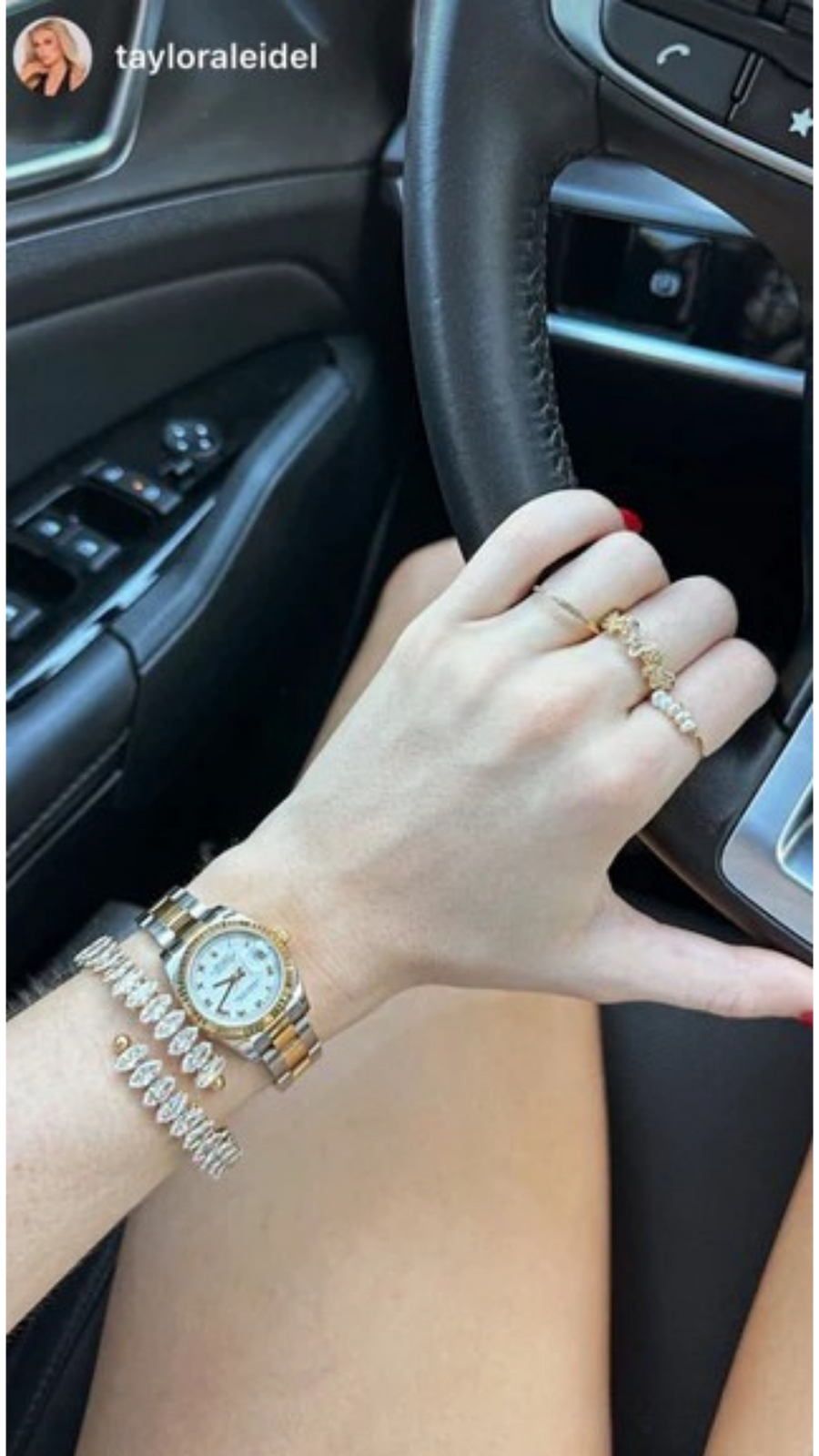 Customer wearing jewelry