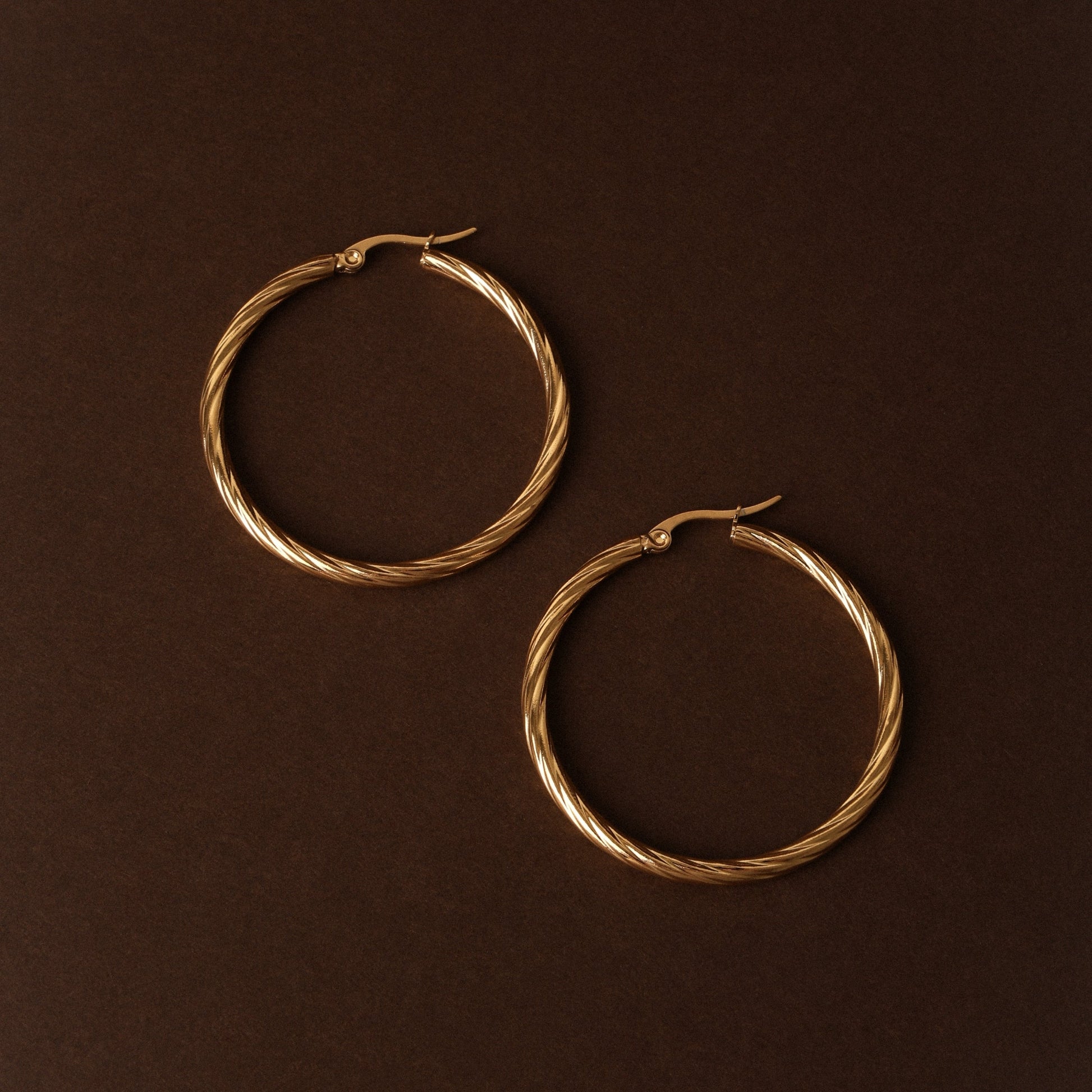 Bold Twisted Hoops