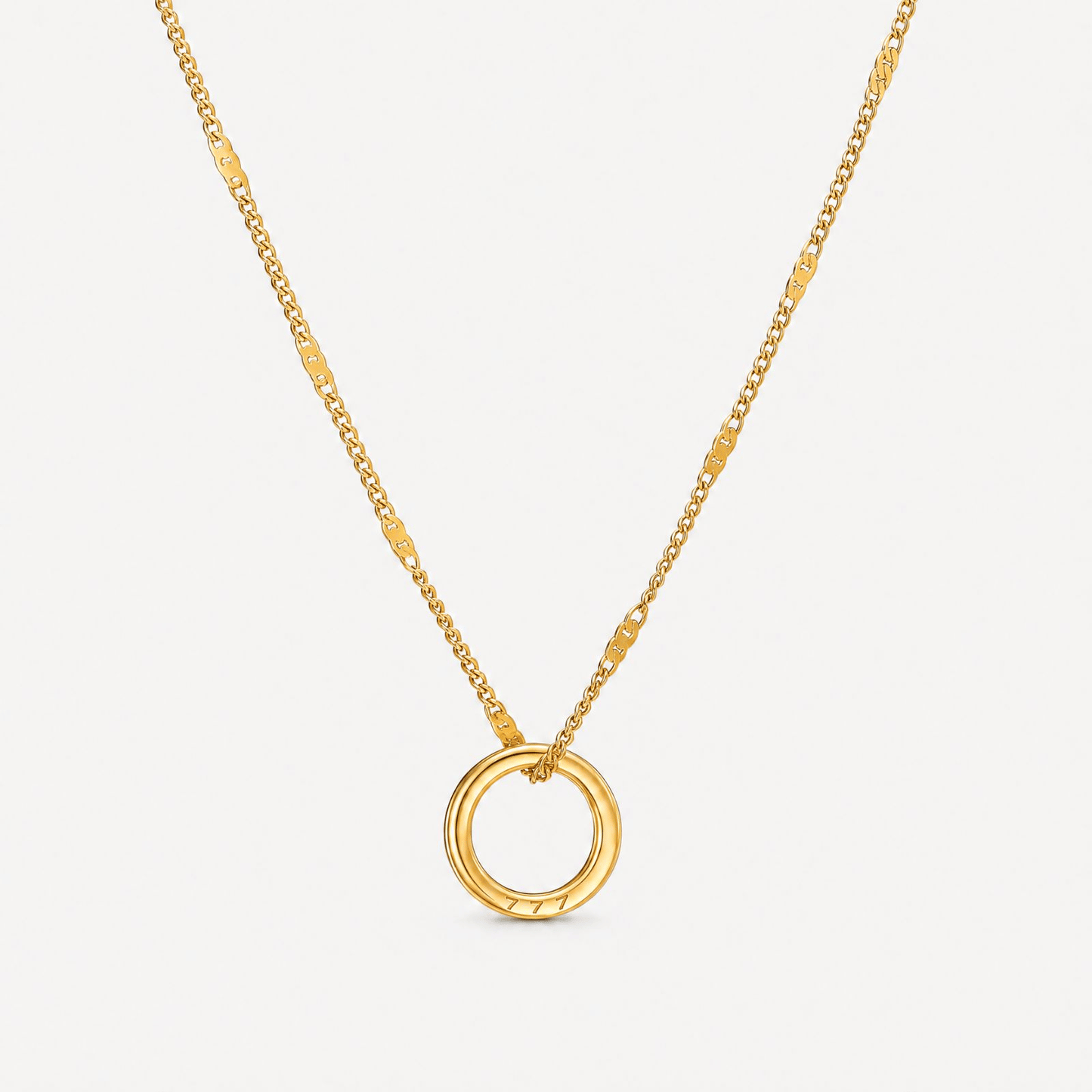 Engravable Ring Necklace