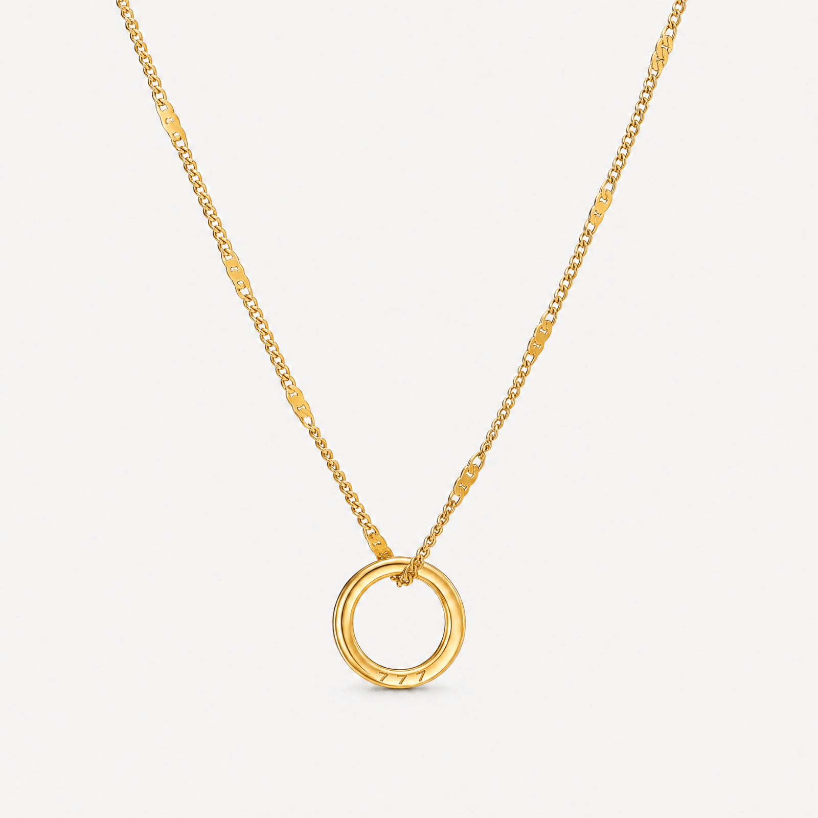 Engravable Ring Necklace