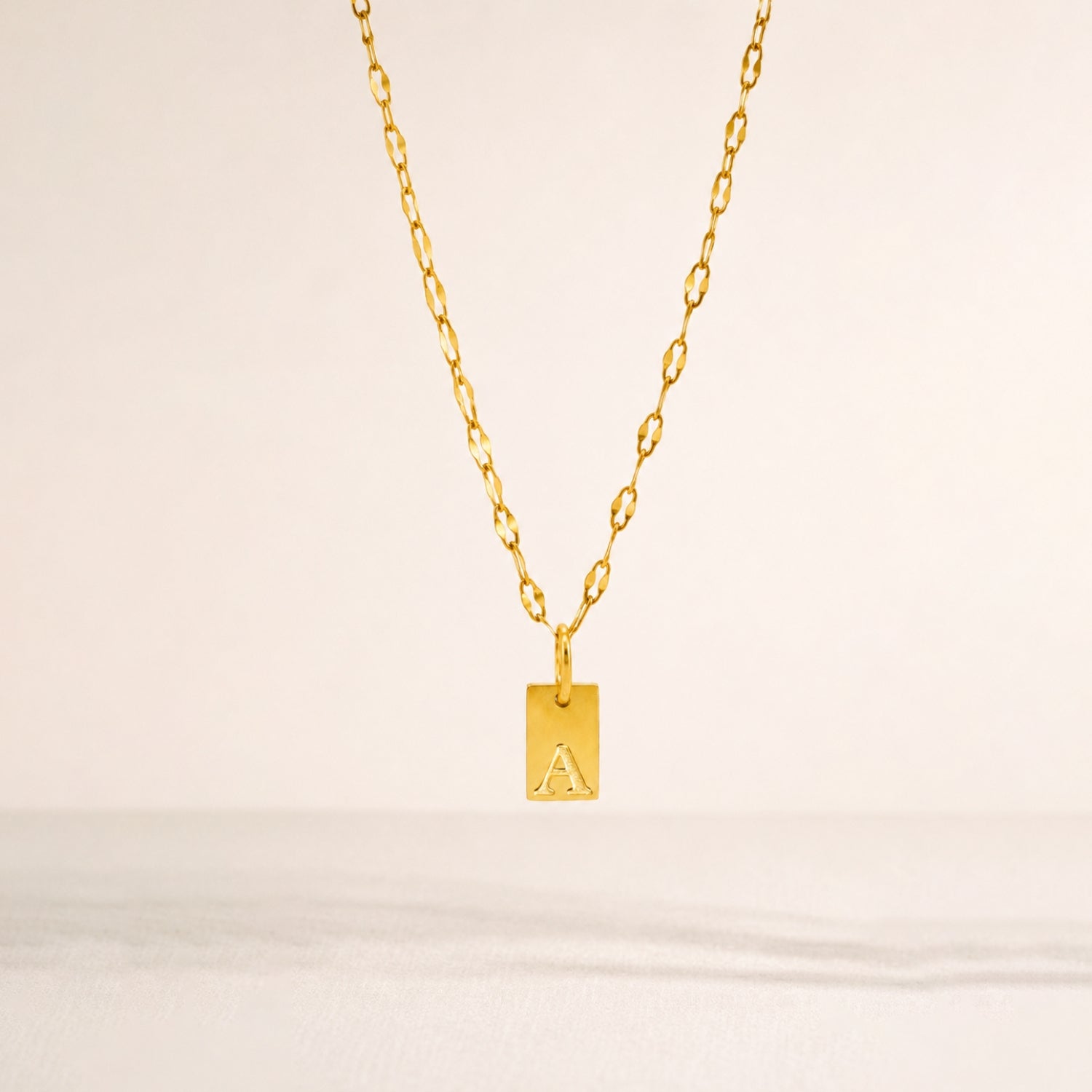 Initial Tag Necklace