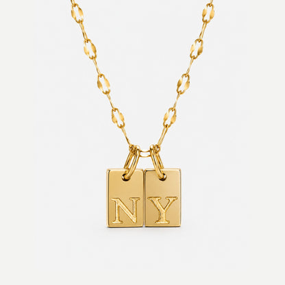 Initial Tag Necklace