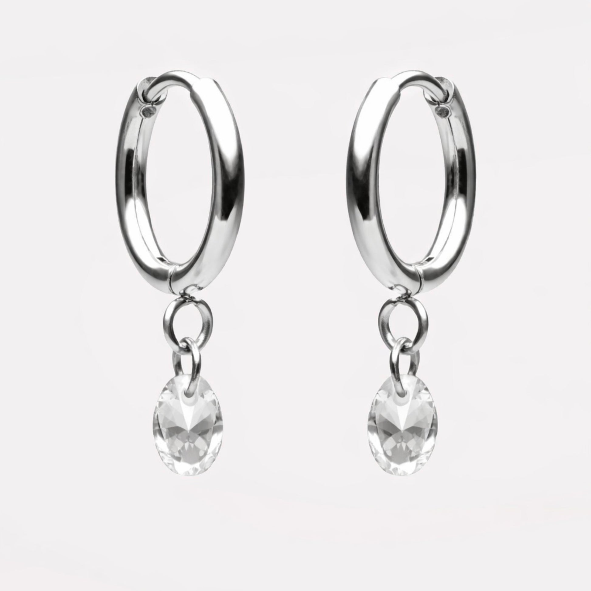 Rosé Drop Earrings