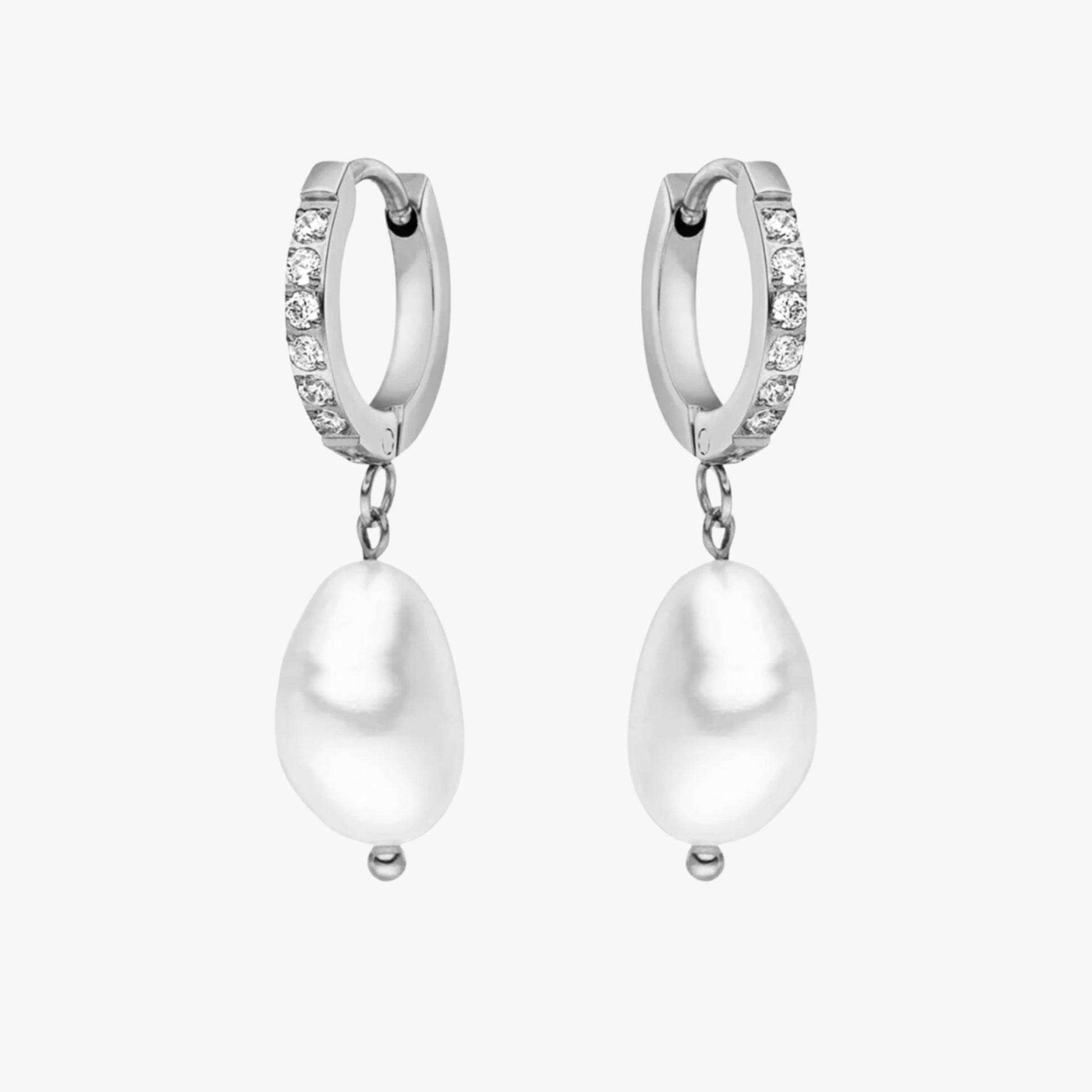 Freshwater Pearl Hoop Earrings