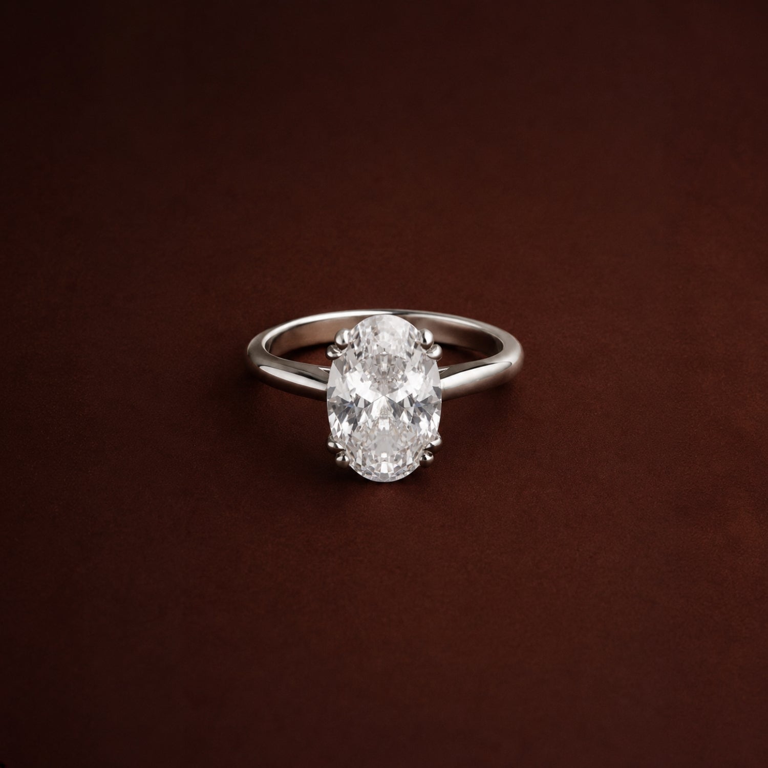 Oval Solitaire Ring